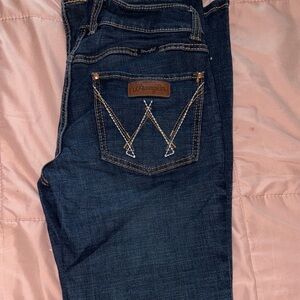 Wrangler Women's Dark Blue Denim Jeans